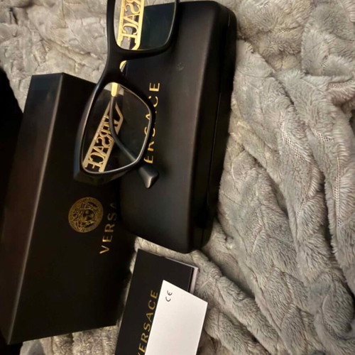 Versace glasses like new, black and gold frame