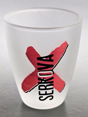 Serkova Vodka vintage shot glass 90s-00s like new
