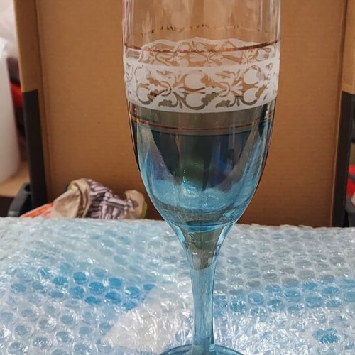 Crystal glasses set of 6 new