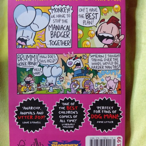 Bunny vs Monkey: Rise of the Maniacal Badger comic book used, English