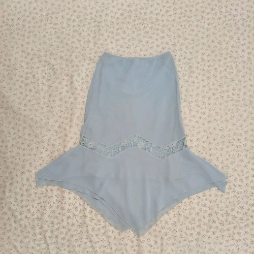 Charly blue set with lace and embroidered designs like new