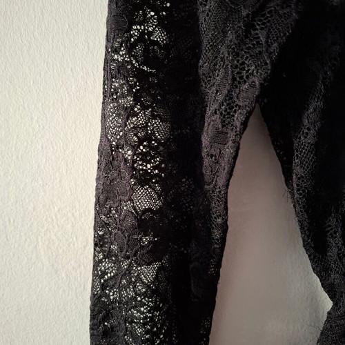 Black lace bodysuit used, size S/M