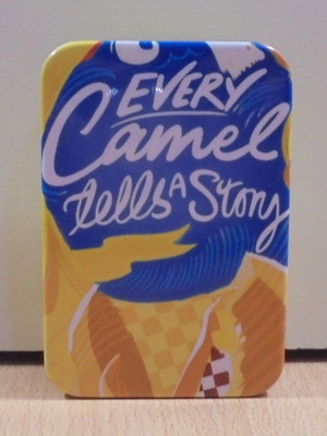 Camel τσίγκινο διαφημιστικό κουτάκι μεταχειρισμένο, άδειο