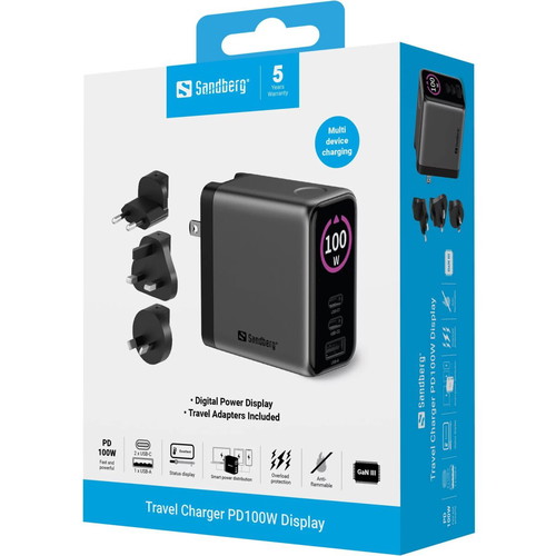 Sandberg Travel Charger PD100W Display made to order