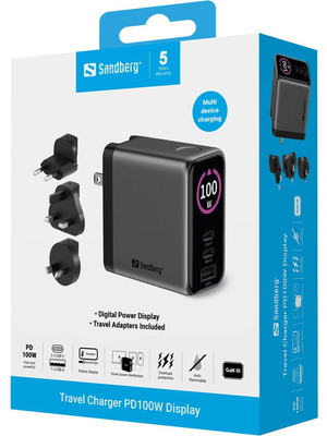 Sandberg Travel Charger PD100W Display made to order