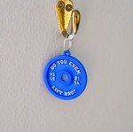 3D Printed Weight Plate Keychain