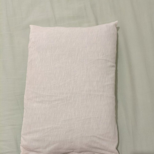 Handmade rectangular decorative pillow new, natural white 35x45 cm