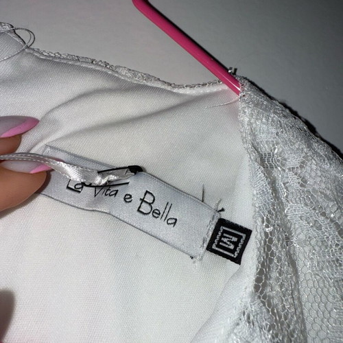 Spring blouse new, white with lace
