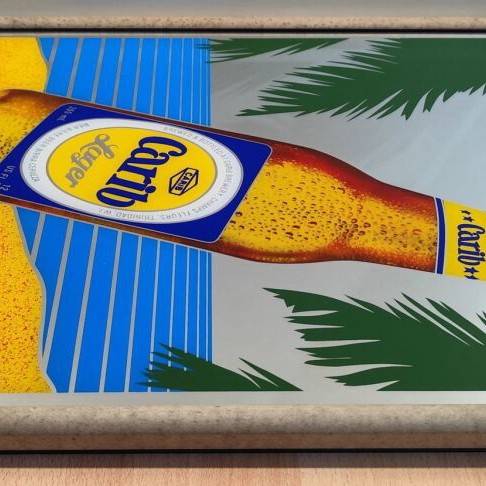 Carib beer promotional mirror like new