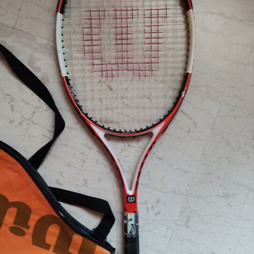 Wilson tennis racket used with case