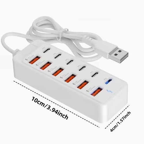 Φορτιστής με 12 θύρες USB καινούργιος, γρήγορης φόρτισης