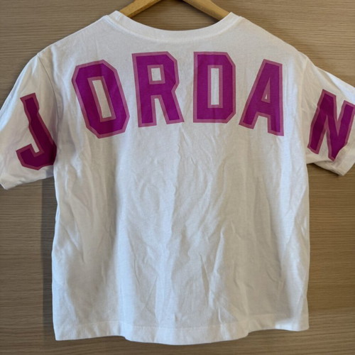 Jordan by Nike crop T-shirt white size L 12-13 years like new