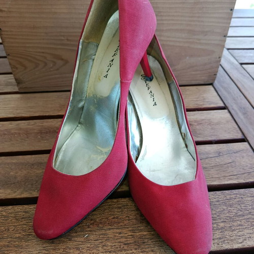 Stefania pumps used, red, size 40, thin heel