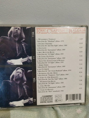 Eric Clapton Ballads CD μεταχειρισμένο, rock