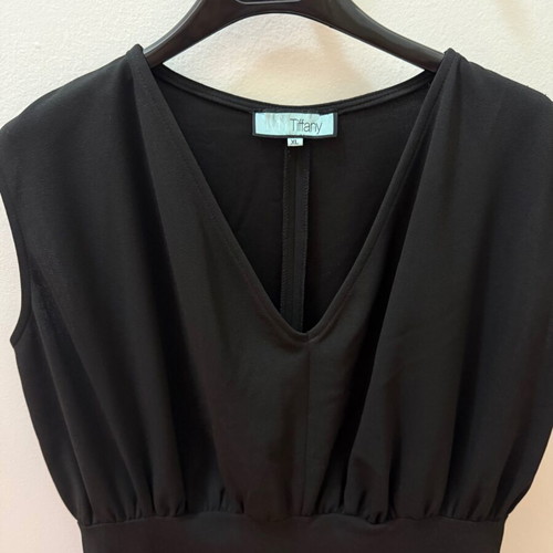 Black Midi Dress MY Tiffany Size XL Like New