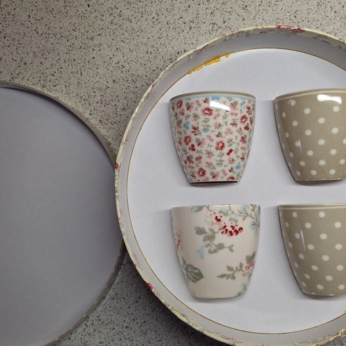 Mini Latte Cups Giftbox 4 Pieces Greengate Copenhagen New