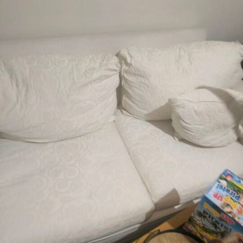 Two-seater sofa like new with cushions and washable covers