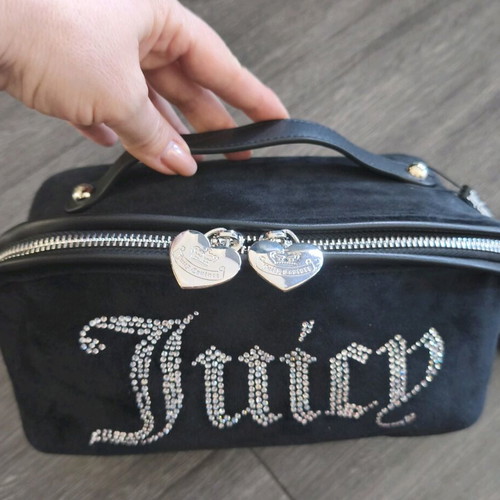 Juicy Couture makeup bag new, black