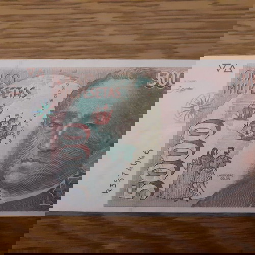 ΙΣΠΑΝΙΑ 5.000 PESETAS ( 1992 ) - BANCO DE ESPANA 5.000 PESETAS P # 165 XF / VF