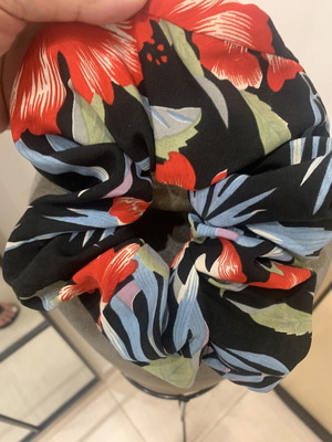 Floral XXL Scrunchie σαν καινούργιο, πολύχρωμο