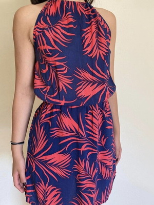 Floral dress blue pink like new
