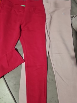 Girls' pants 7-8 years Benetton like new, fuchsia and pink