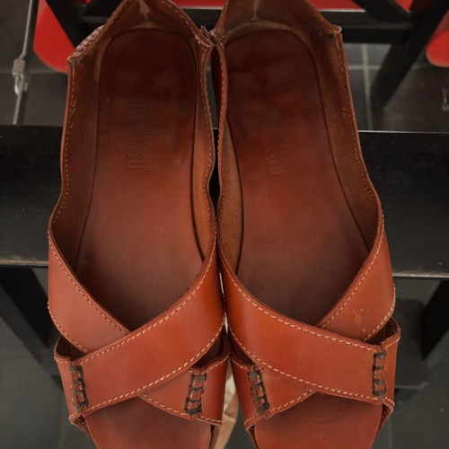 Women's leather shoes used, handmade by Spiliopoulos