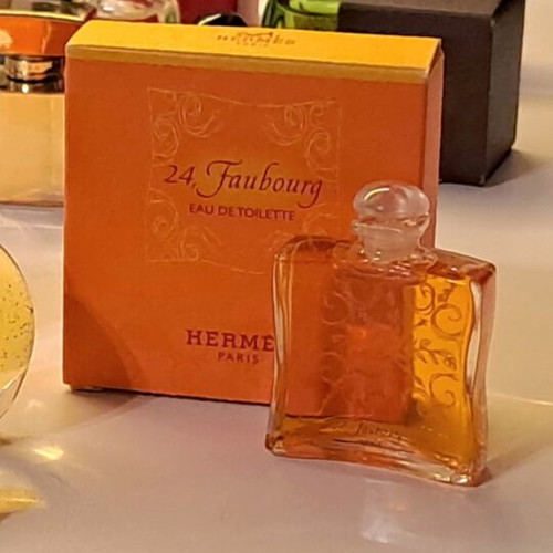 Hermès L'Ambre des Merveilles and 24 Faubourg vintage perfume miniatures set