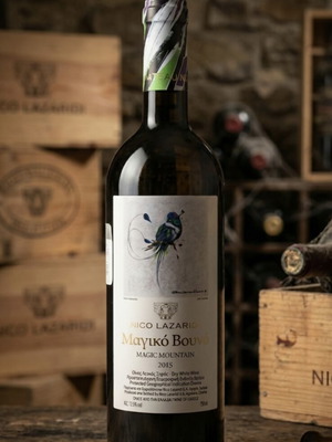 Nico Lazaridi Magic Mountain 2015 white wine bottle