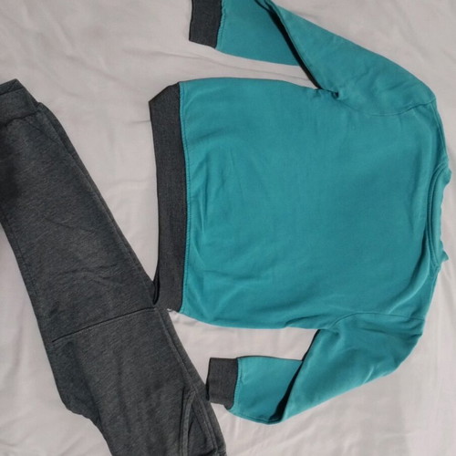 Orchestra tracksuit set used, size 10 years, gray and turquoise