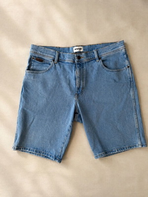 Wrangler denim jean bermuda shorts, blue, XL
