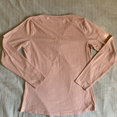 Hunkemöller Lace Trim Henley Top medium, like new, pink