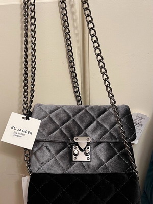 Kc Jagger bags new, sweat fabric black and gray, set of 2