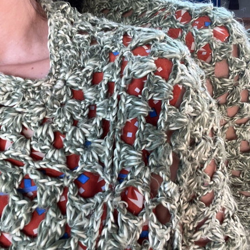 Green scarf used