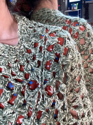 Green scarf used