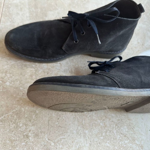 Men's dark blue suede ankle boots size 41 used
