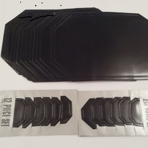 German tableware set 168 pieces new ecru with black stripes