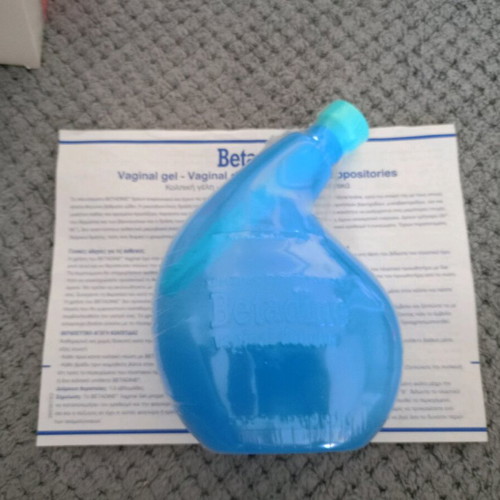 Betadine vaginal douche new, sealed