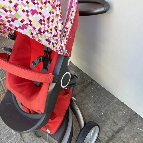 STOKKE Xplory βρεφικό καρότσι με 2 μονάδες, κόκκινο