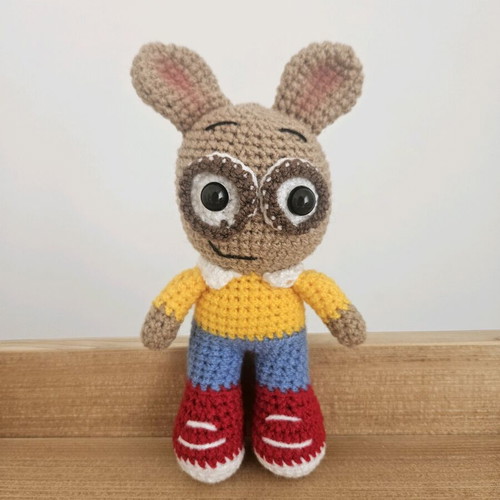Arthur plush toy like new, handmade amigurumi