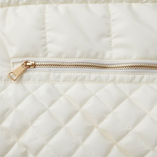 Forel White Quilted Vest Size 52 New