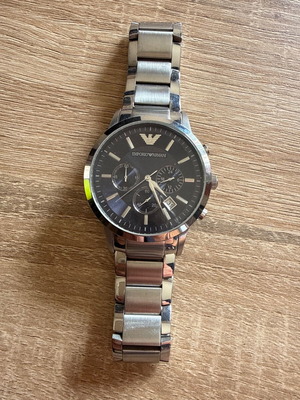 Emporio Armani wristwatch like new, silver men's