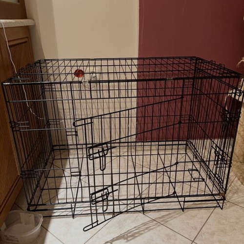 Dog cage foldable used 92x56x66 cm