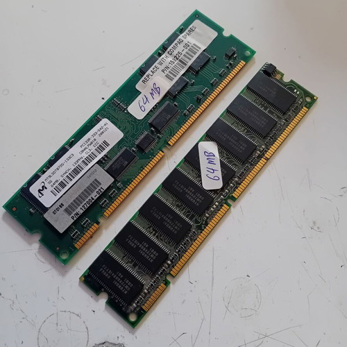 SDR SDRAM memory 64MB pack of 2 used