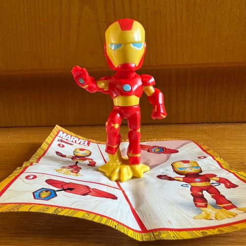 Kinder Surprise Maxi Iron Man figure used with bracelet
