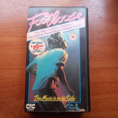 Footloose Beta video cassette collectible used from 1980s