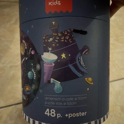 Apli Kids circular solar system puzzle used, 48 pieces