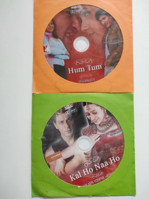 Indian movies DVD used, Hum Tum & Kal Ho Naa Ho with subtitles, pack of 2