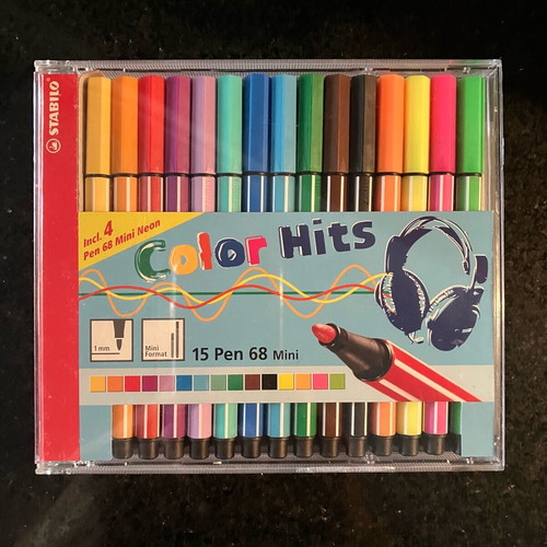 Stabilo Pen 68 mini markers set of 15 colors new