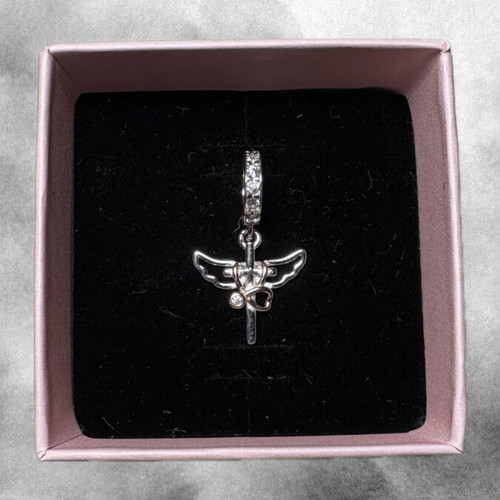 Guardian Angel Charm silver, like new